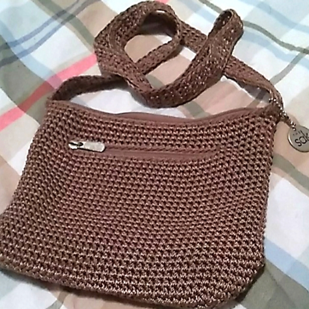 The Sak knit woven bag